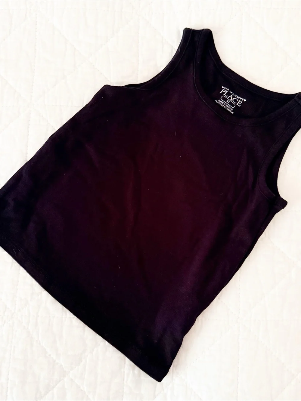 NEW The Children's Place 3T Kids Black Tank Top NWOT